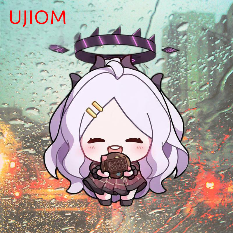 Baby Nursery Labels - UJIOM かわいいミニブルーアーカイブキャラクターウォールステッカー面白い面白い玄関ドアデカール耐久性のあるビニールベビー保育園ルーム壁画