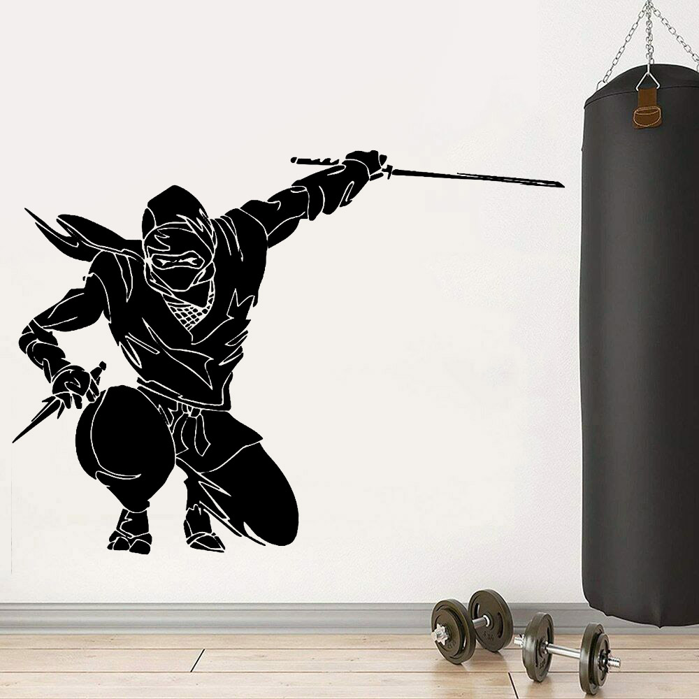 Baby Nursery Labels - 日本の武士の忍者ウォールステッカー,取り外し可能なビニールの武士のステッカー,家の装飾,男の子と子供の寝室,y970