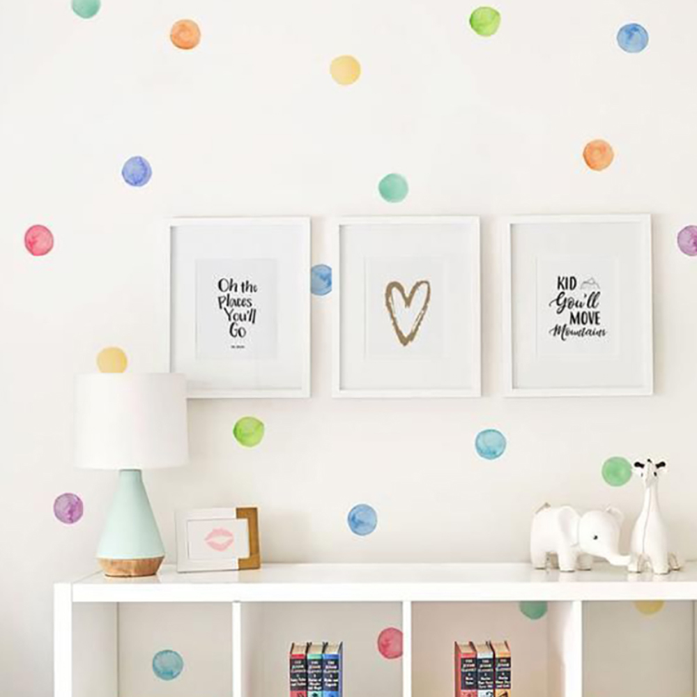 Baby Nursery Furniture Sets - ウォールステッカーPVCベビーカラー,クリエイティブなドットステッカー,子供部屋の装飾用,ピース/セット