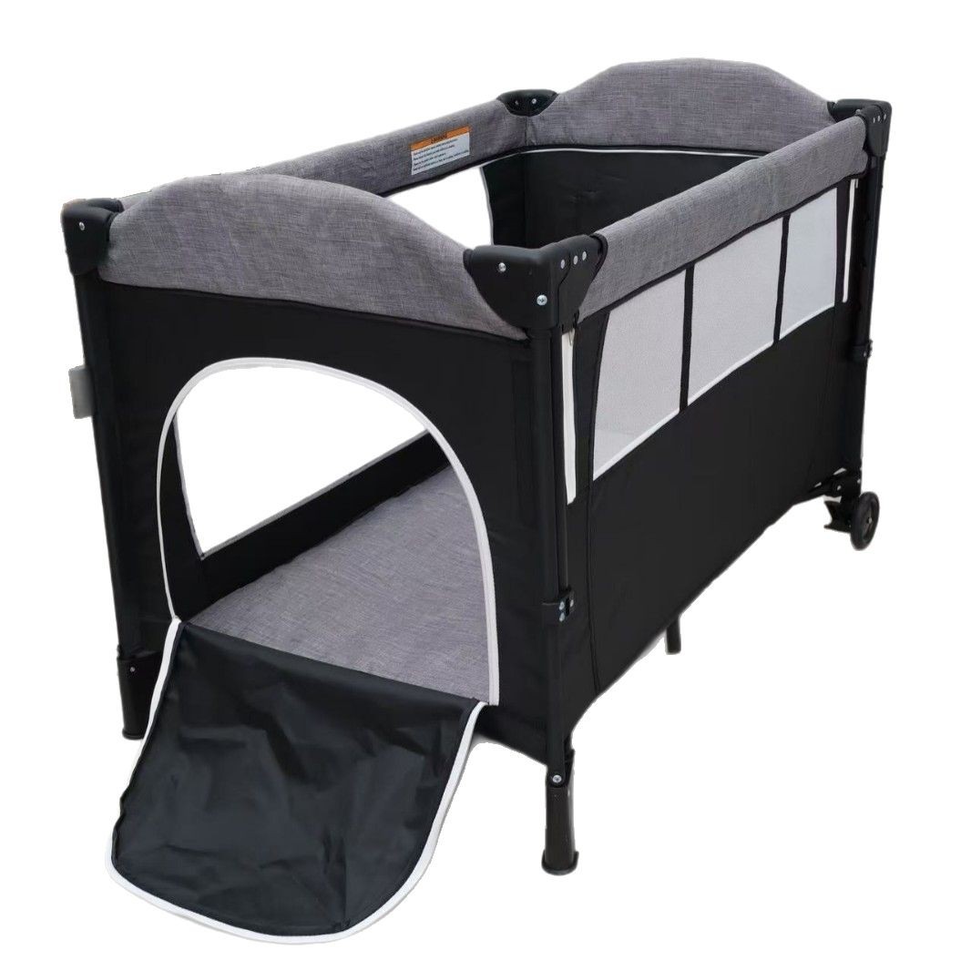 Bassinet Bedside Sleeper - 現代的な折りたたみ式ベビーベッド新生児用多機能ポータブル幼児用プレイヤードスリーパーベッドサイドベビーバシネット