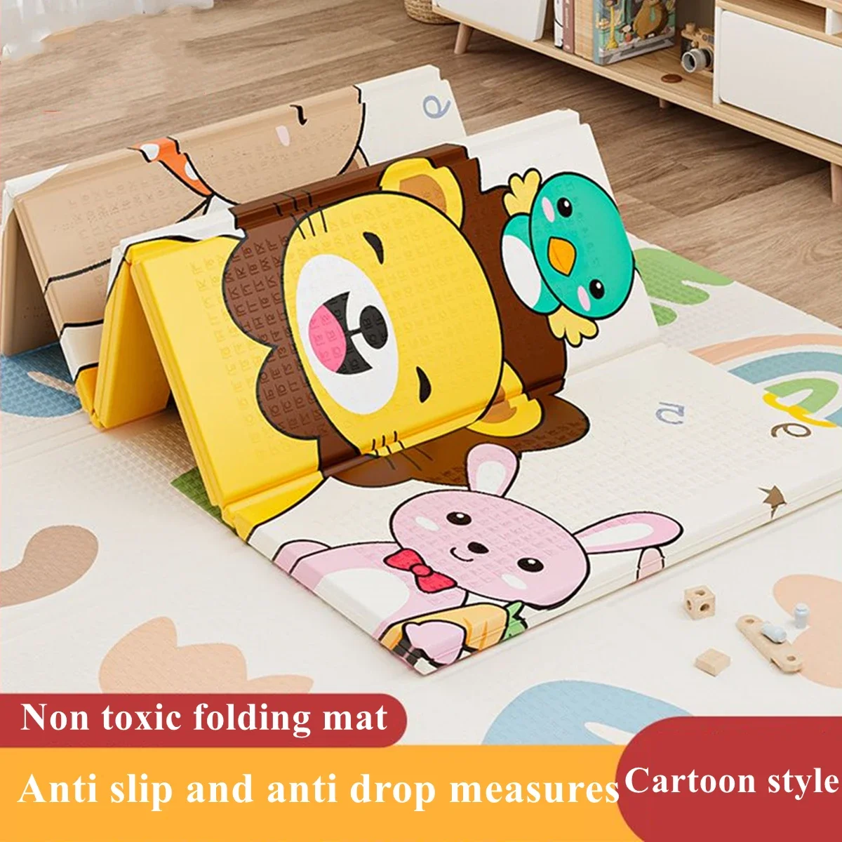 非毒性ベビープレイマット折りたたみ式教育用子供用カーペット保 - Soft Rug Nursery のレビューと価格