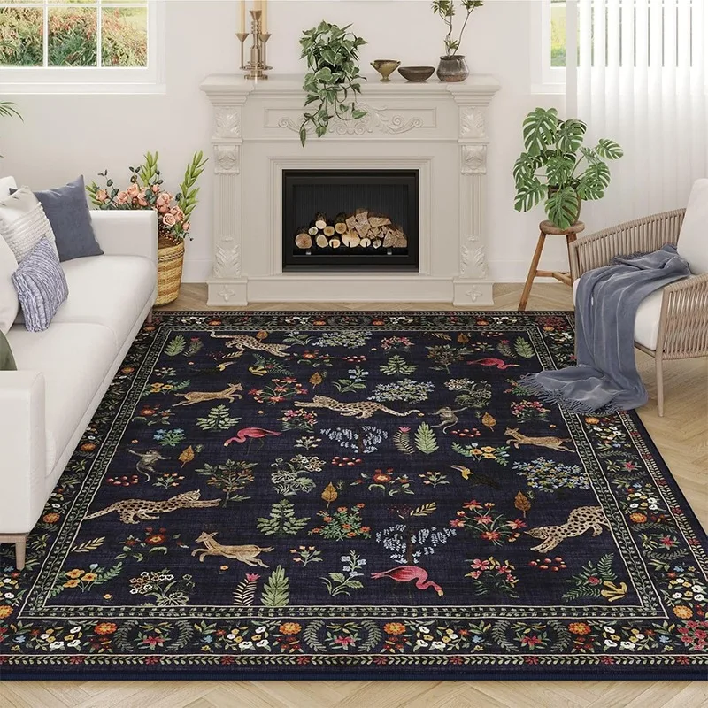 リビングルーム用カーペット花動物ヴィンテージ寝室の敷物ソフト - Soft Rug Nursery のレビューと価格
