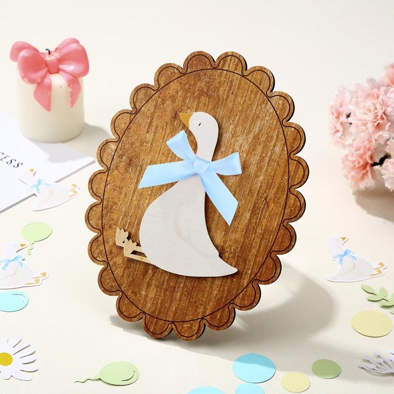 気まぐれなヴィンテージ木製ガチョウのウォールアート – 本物 - Baby Nursery Vintage Decor のレビューと価格