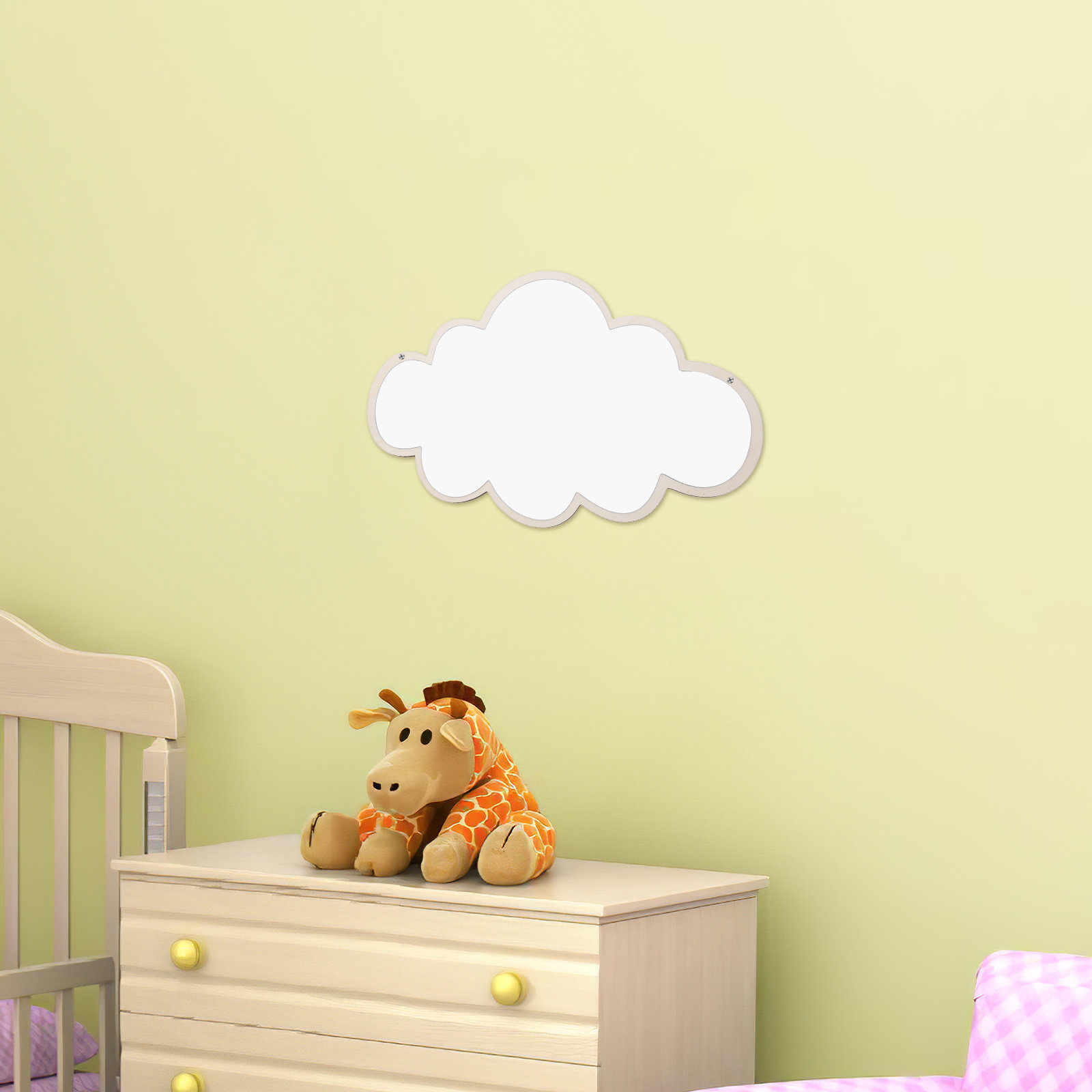 北欧子供用安全ミラー取り外し可能なベース多角度回転デザインベ - Baby Nursery Mirror のレビューと価格