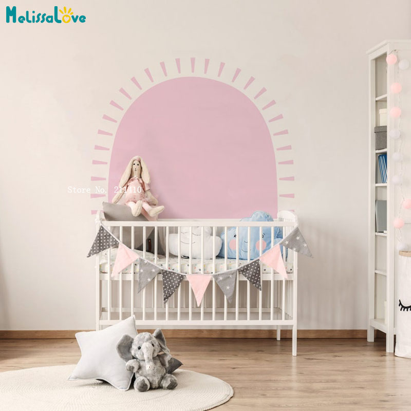 半日の自由奔放に生きる壁のステッカー抽象的なスカンジナビアの - Baby Nursery Labels のレビューと価格