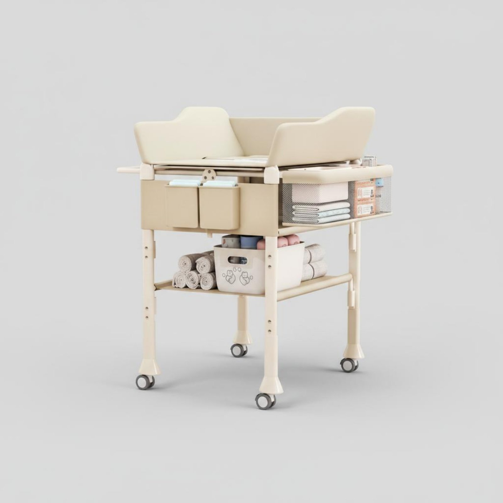 ベビーバス＆おむつ替え台コンボ 2in1 高さ調節可能 ベビ - Baby Nursery Furniture のレビューと価格