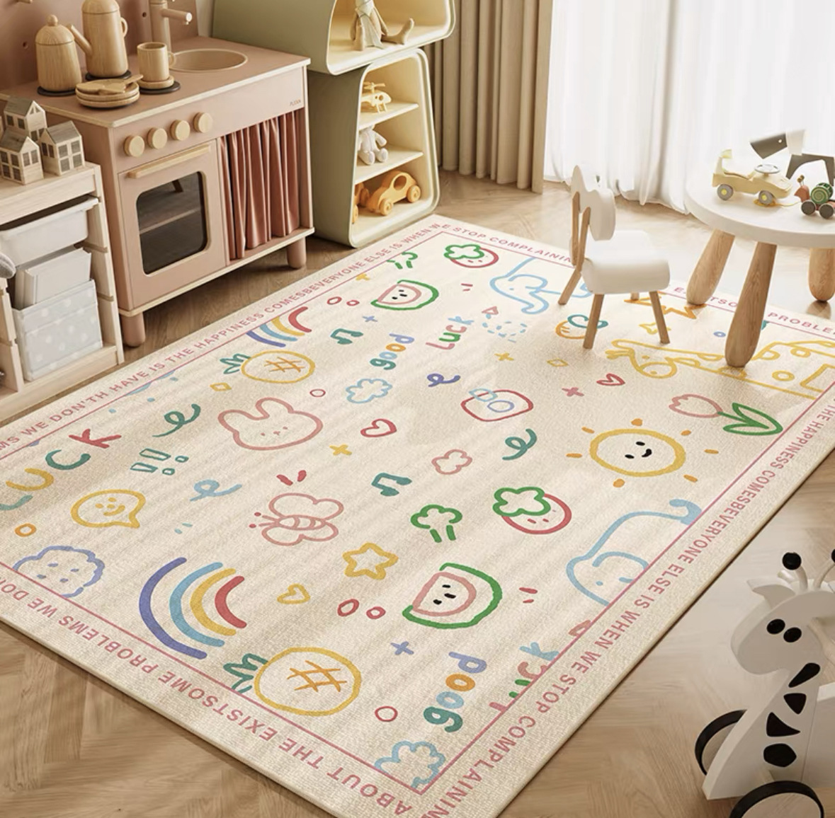 VIKAMA ニュートラルカートゥーンライオンベビークローリ - Soft Rug Nursery のレビューと価格