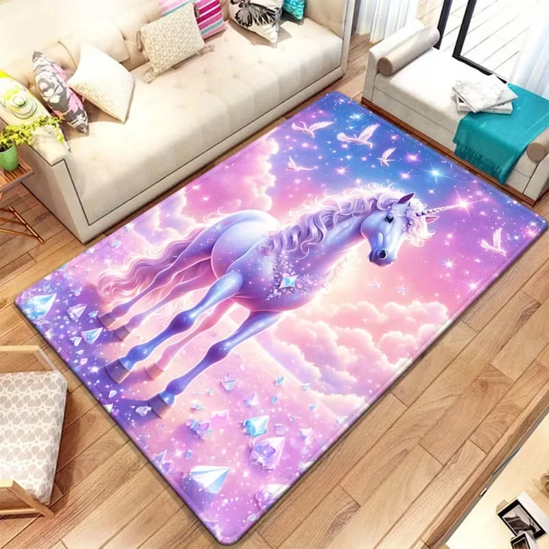 魔法のユニコーンピンククラウドファンタジーカーペットソフトプ - Soft Rug Nursery のレビューと価格