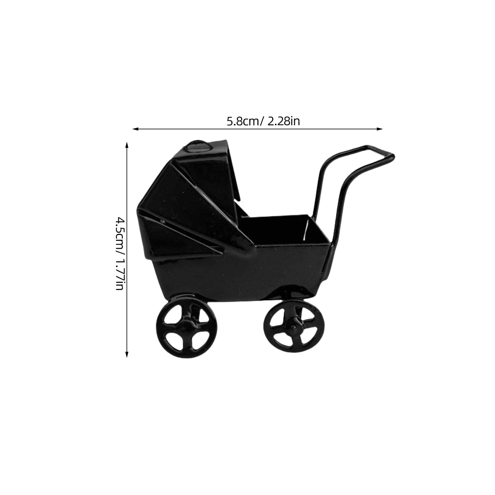 ミニチュア鉄製ベビーカー ヴィンテージスタイル デスクトップ - Baby Nursery Vintage Decor のレビューと価格