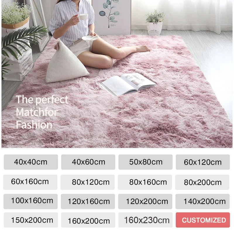 ピンクの子供用カーペット 女の子の寝室の装飾 北欧風 大きな - Soft Rug Nursery のレビューと価格