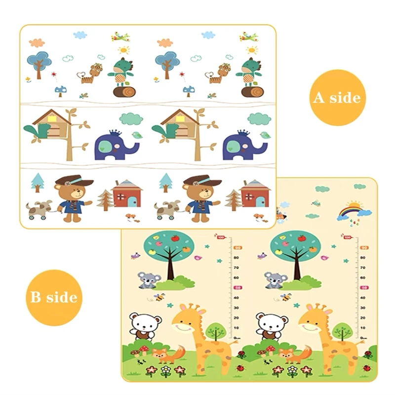 厚さ1/0.5cmの子供用パターンベビープレイマット、保育園 - Soft Rug Nursery のレビューと価格