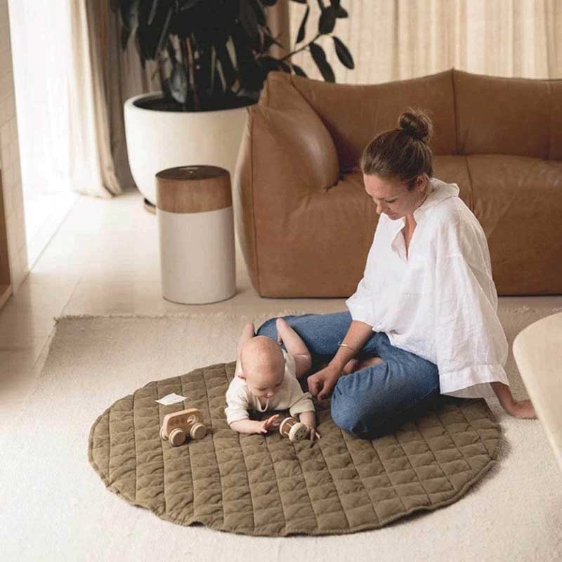 115 センチメートルプレイマット格子ベビーマット新生児幼児 - Soft Rug Nursery のレビューと価格