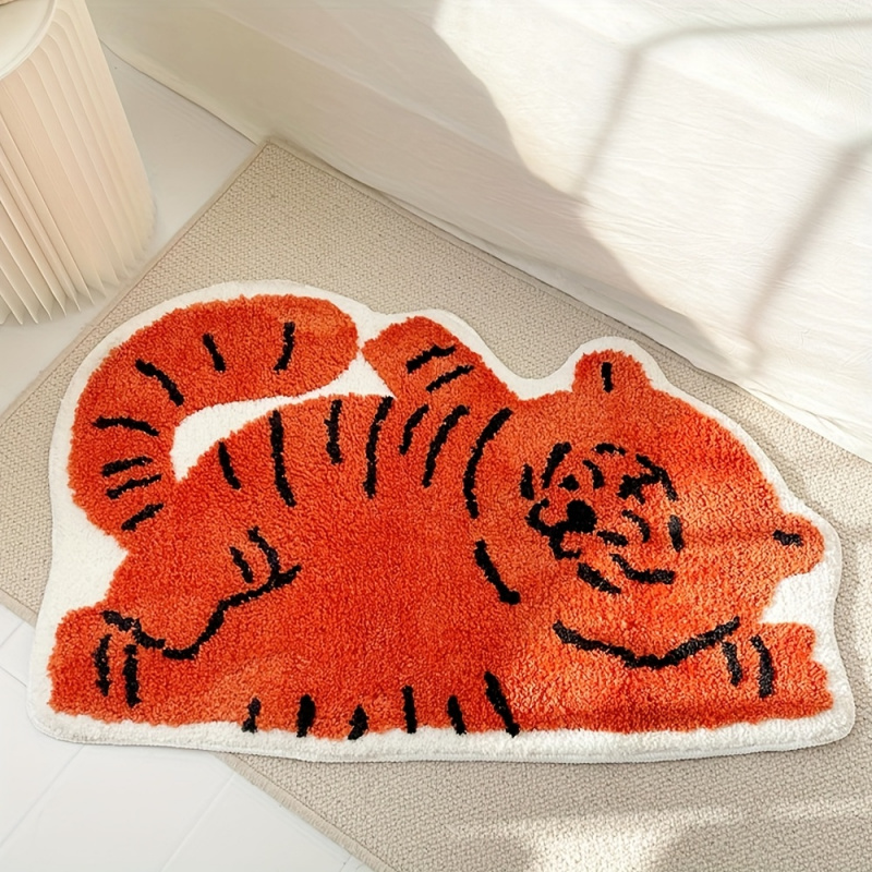 VIKAMA かわいい寝そべり猫エリアラグ、柔らかいプラッシ - Soft Rug Nursery のレビューと価格