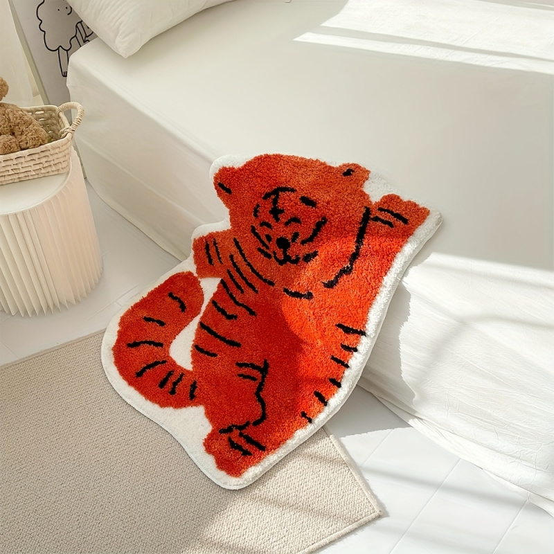 VIKAMA かわいい寝そべり猫エリアラグ、柔らかいプラッシ - Soft Rug Nursery のレビューと価格