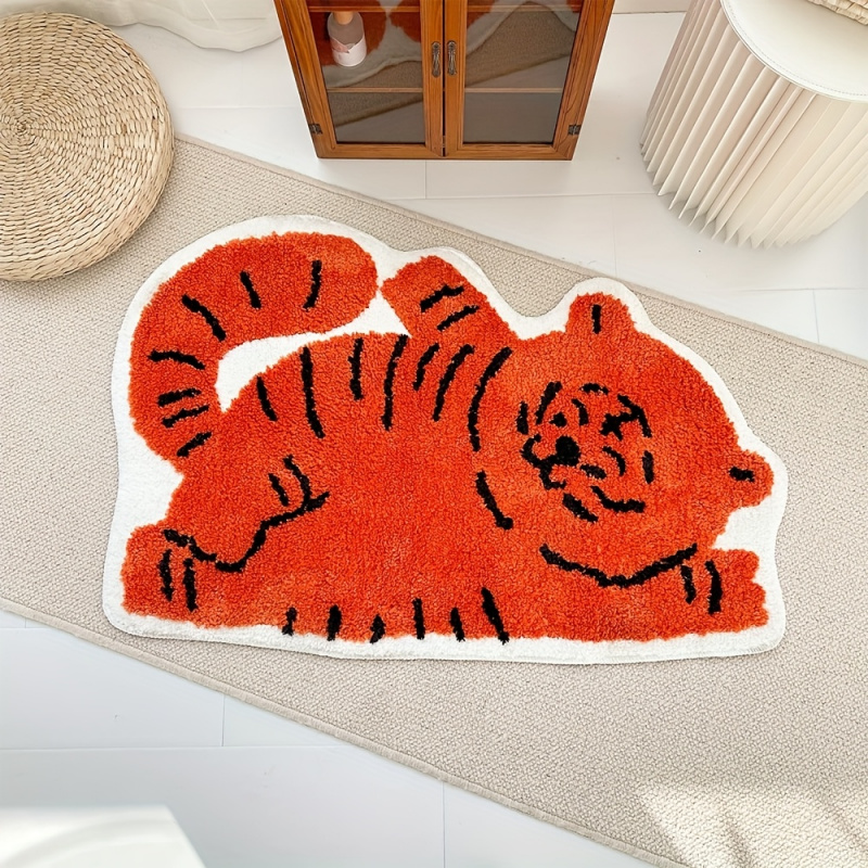 VIKAMA かわいい寝そべり猫エリアラグ、柔らかいプラッシ - Soft Rug Nursery のレビューと価格