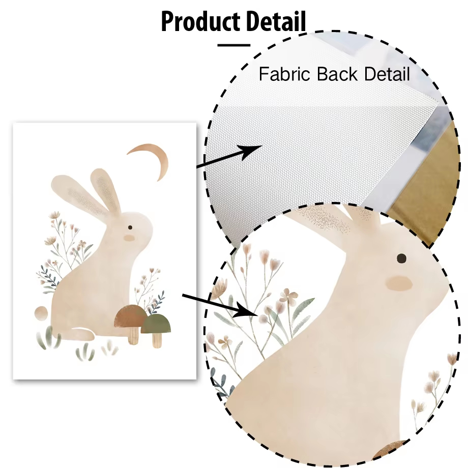 ボヘミアン風ウサギキツネハリネズミ鳥葉の子供部屋の壁アートキ - Baby Nursery Mirror のレビューと価格