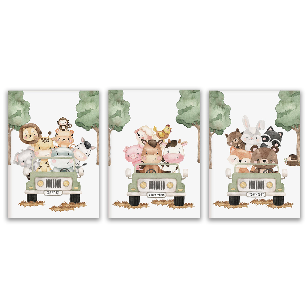 保育園アートプリント、農場動物プリント、保育園農場動物プリン - Baby Nursery Mirror のレビューと価格