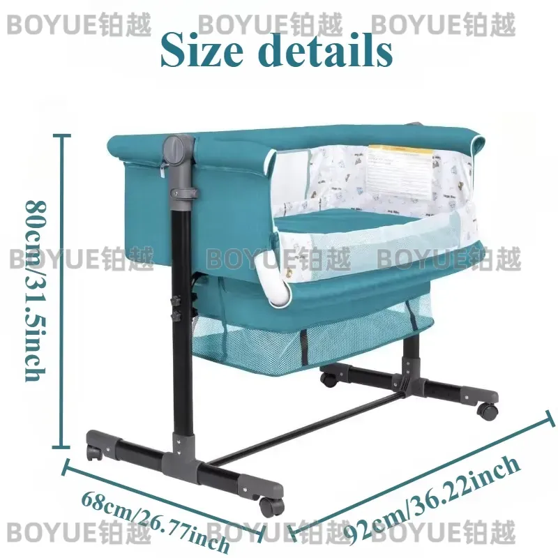 3 in 1ベビーベビーベッド、通気性メッシュベビーベッド、 - Bassinet Bedside Sleeper のレビューと価格