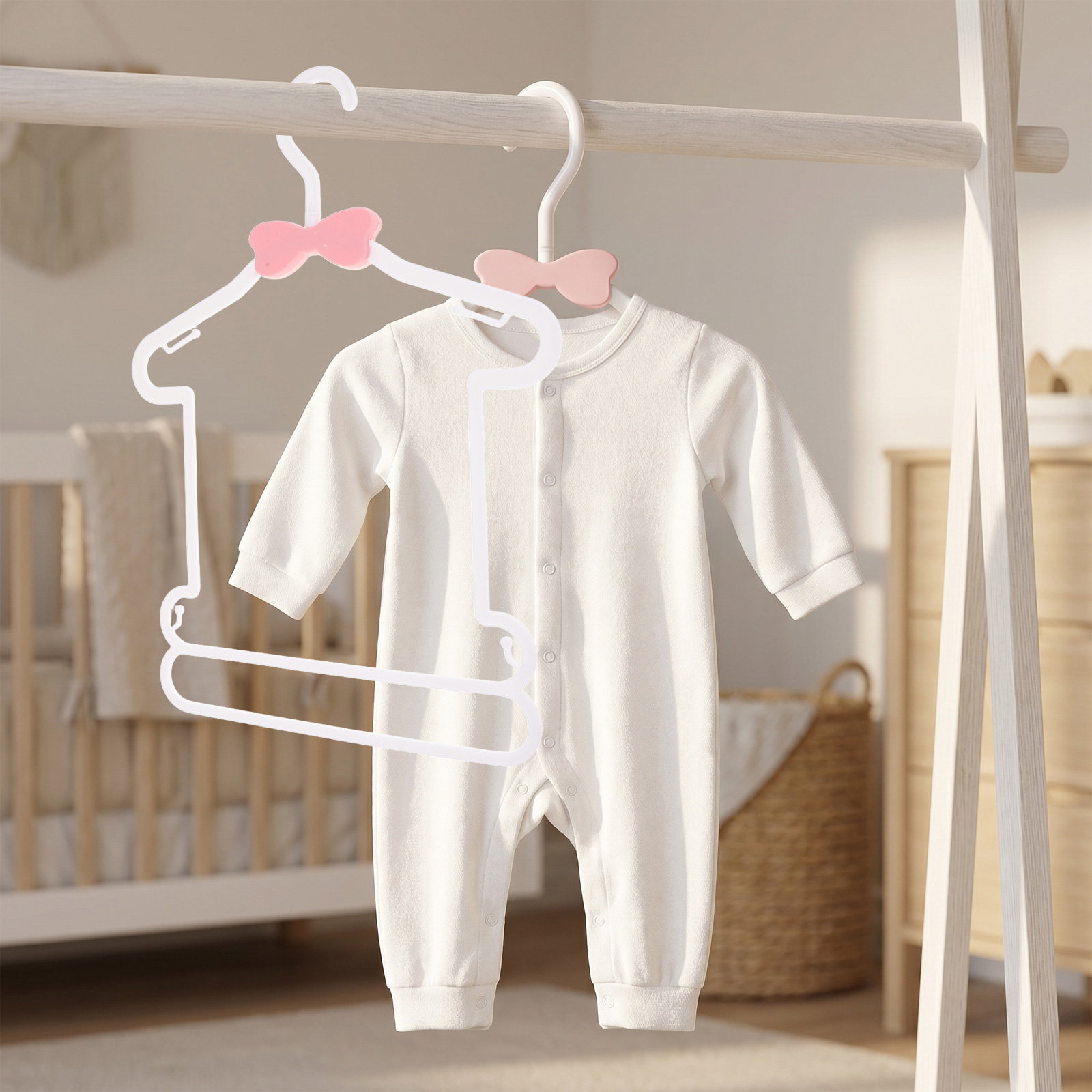 8個入り滑り止め新生児用ハンガー プラスチック製ベビー服ハン - Baby Nursery Hooks のレビューと価格