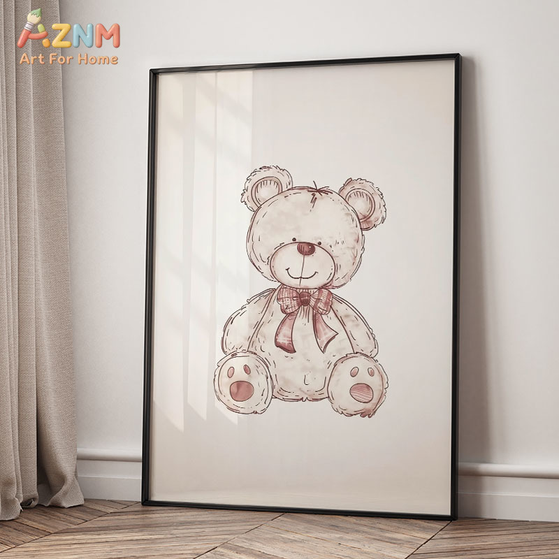 AZNM ヴィンテージベビーおもちゃキャンバスウォールアート - Baby Nursery Vintage Decor のレビューと価格
