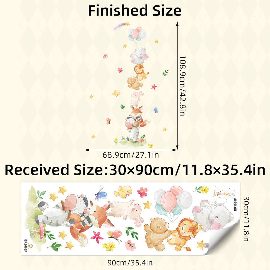 かわいい森の動物の壁ステッカー子供部屋用子供の寝室ベビールー - Baby Nursery Furniture のレビューと価格