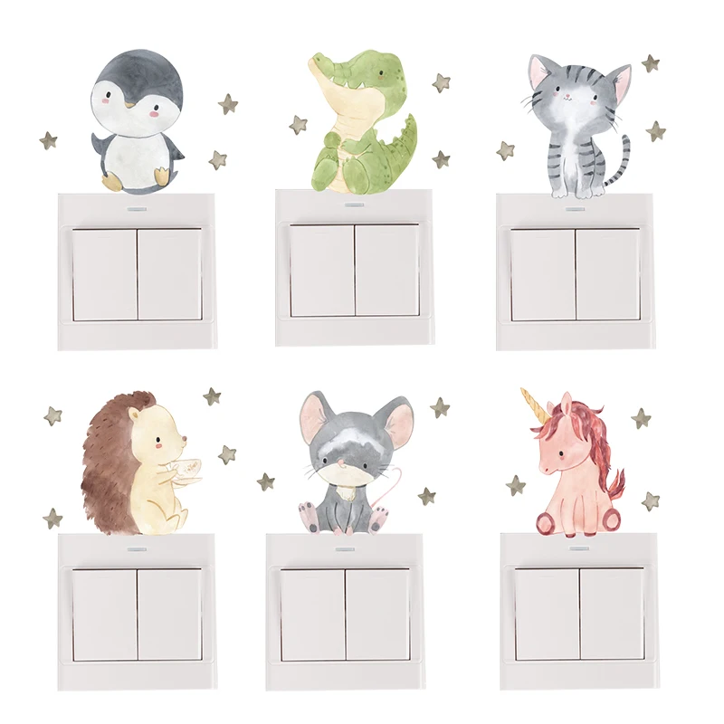 男の子,女の子,かわいい笑顔,漫画,動物,子供部屋,壁のステ - Baby Nursery Furniture Sets のレビューと価格